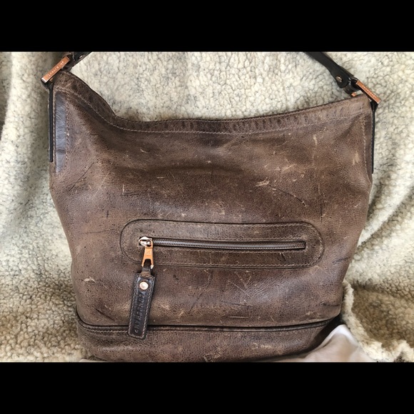Longchamp Brown distressed Antelope VERY RARE - Picture 2 of 11